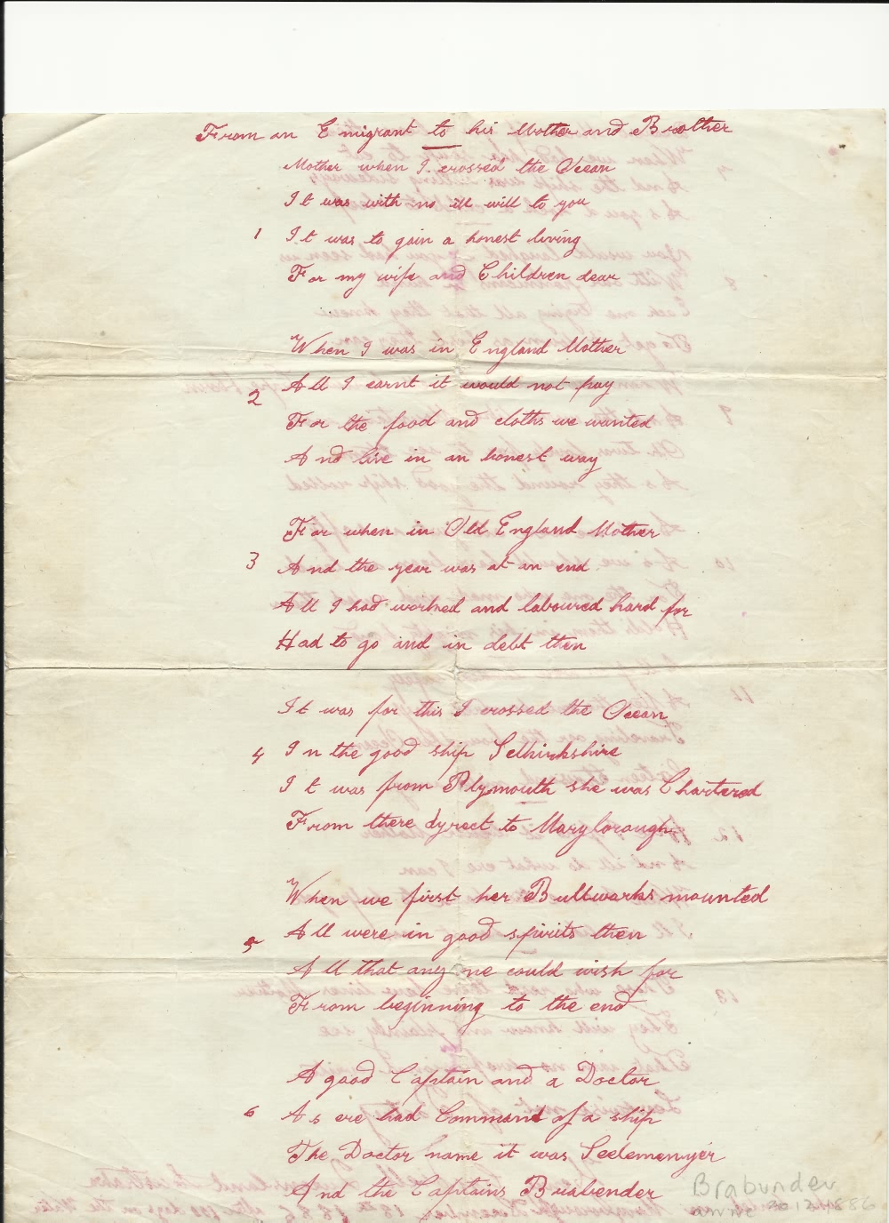 Henrys poem (part 1) - 1886